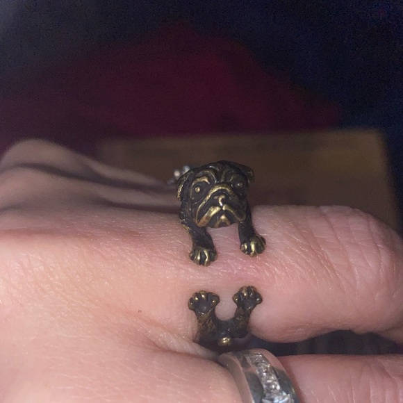 Pug Hug Adjustable Ring 🐼🐼🐼 - Picture 6 of 7